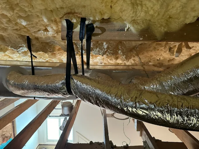 Real attic ductwork project in San Antonio, TX